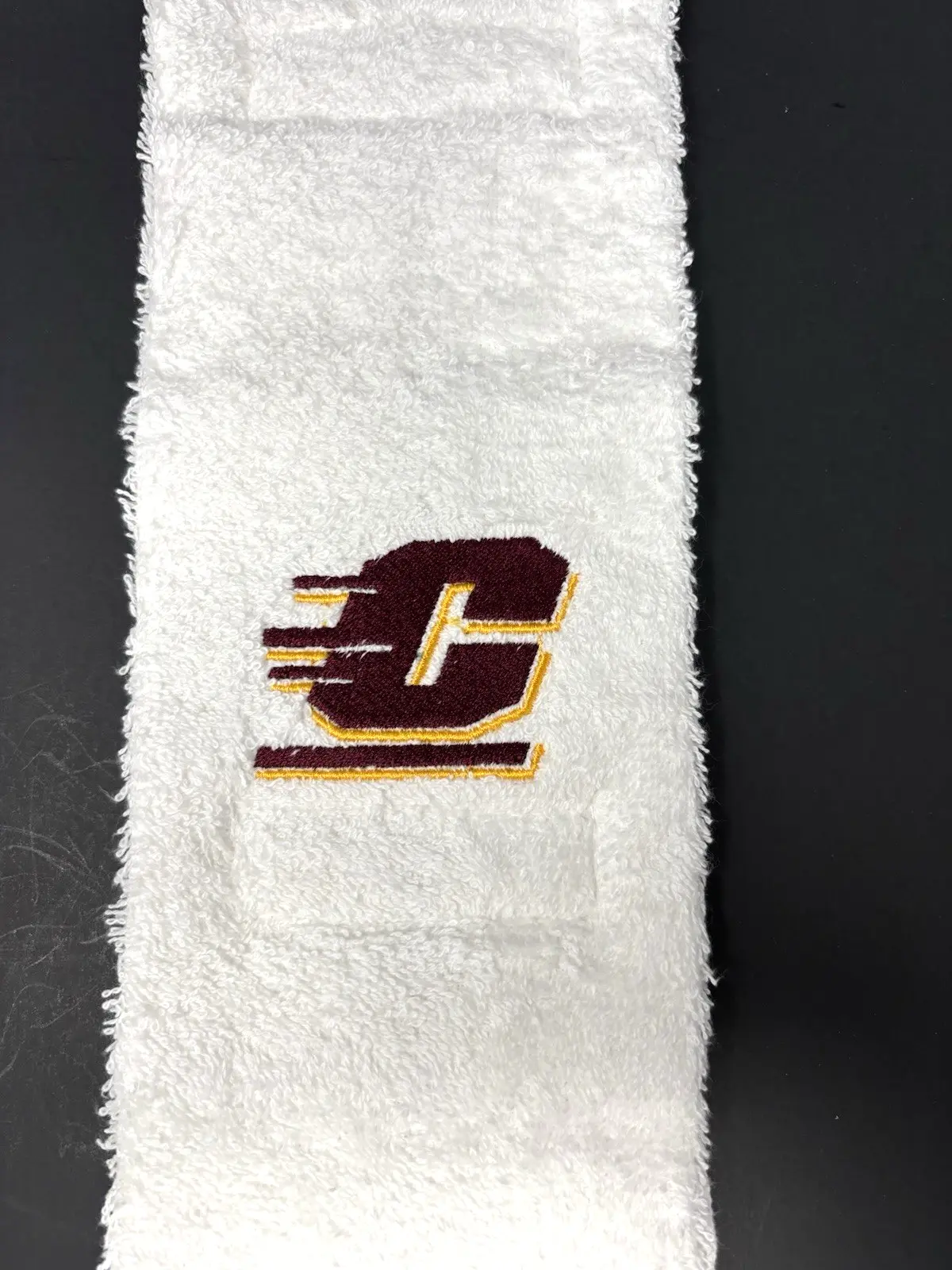 Central Michigan Chippewas CMU College Football QB Game Towel White Cotton New