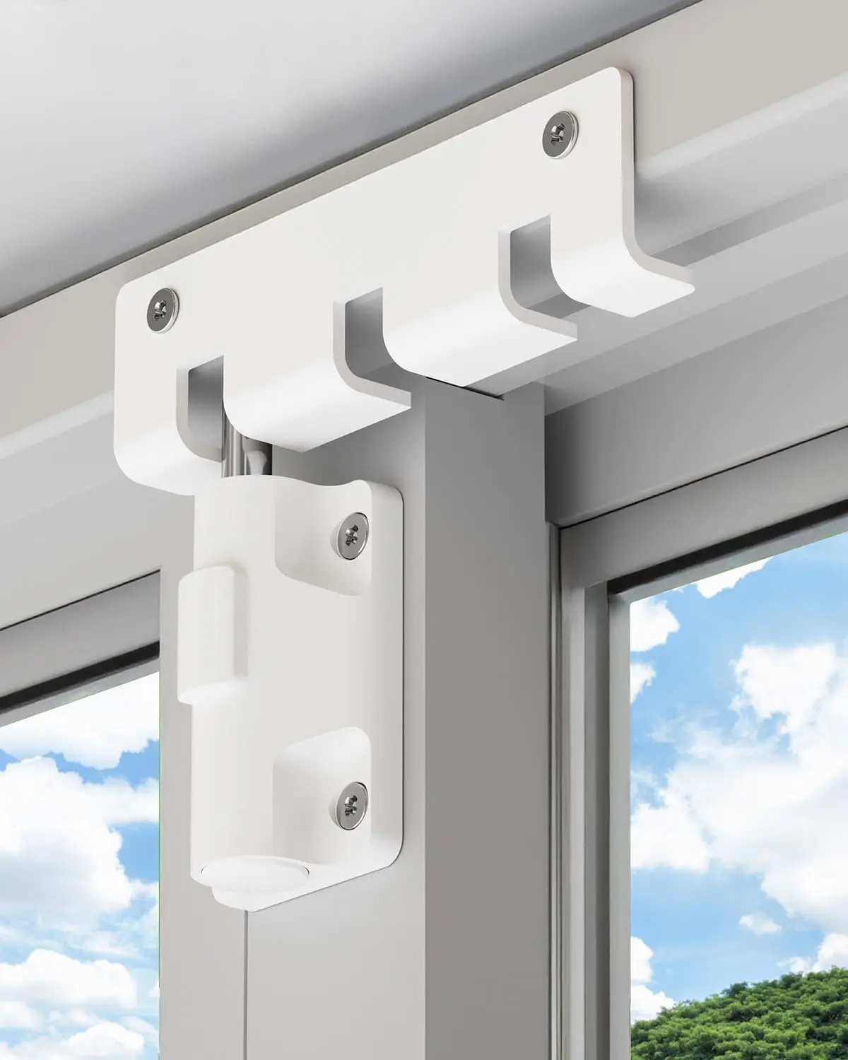 Sliding Door Lock Window Locks for Patio Sliding Glass Door Foot Lock Latch | Slider Front Door Security Bar Stopper Top Horizontal Child Proof Keyless Safety Lock, Inside Home Apartment Hotel Essentials
