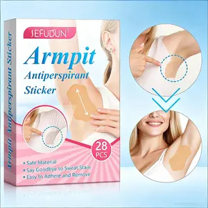 Sefudun Underarm Sweat Patches 28pcs, Soft Skin-Friendly, Gentle Leak-Proof, Lightweight Breathable, Summer Use, No Damage to Clothes
