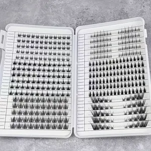 Handmade Large Capacity Doll Eye Cat Eye DIY Eyelash Set, Mixed Style Independent Lashes Natural Makeup Enhancement, False Eyelash Set