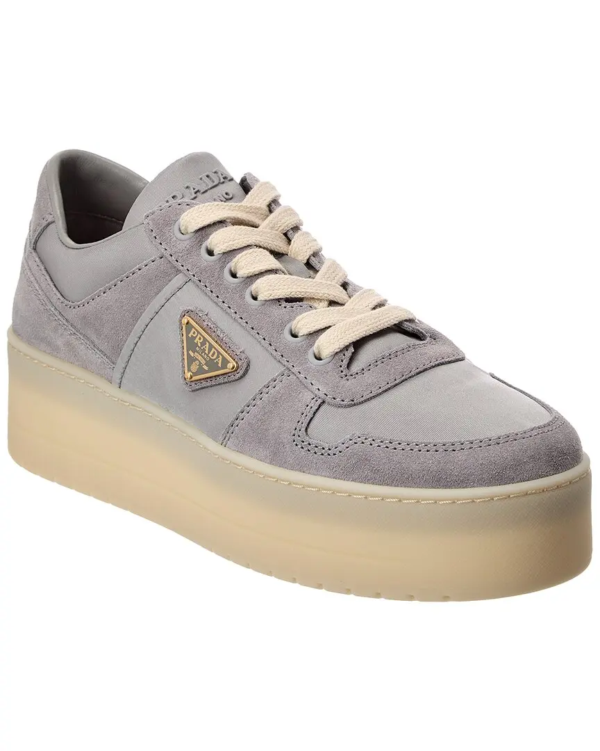 Prada Logo Leather Sneaker
