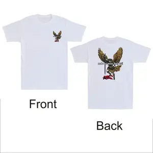🖤 🪽 Make No Peace With Evil Archangel Michael (Front&Back) Design Men's T-Shirt Tee