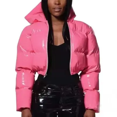 Fashion Nova Pink Puffer Jacket Upgrade You Faux Leather Puffer