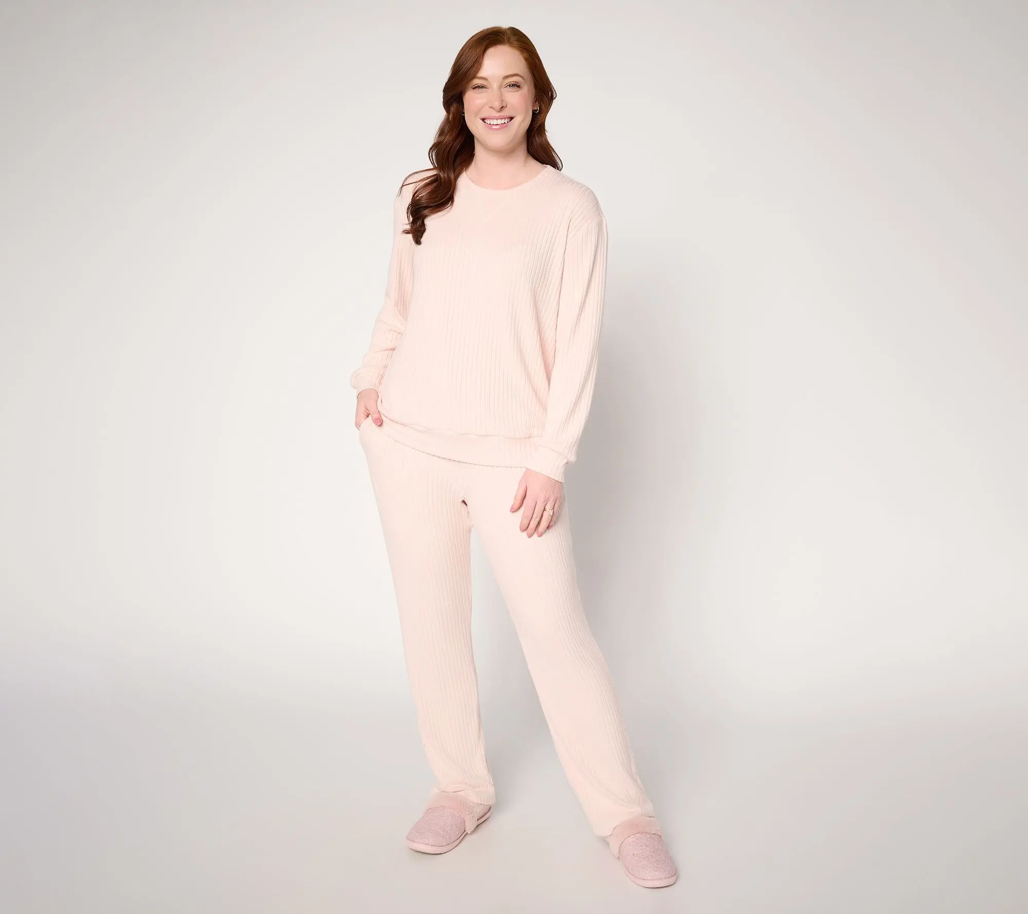 Berkshire Homewear Contrast Stitch Pullover and Pant Set