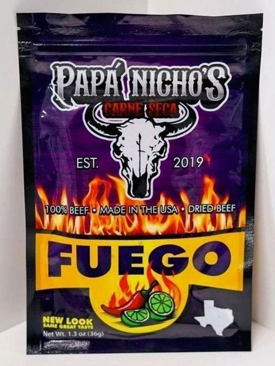 HOT 2026 !! Fuego Beef Jerky - Carne Seca 1.3 OZ