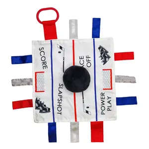 Hockey Learning Lovey 10x10 Plush Puck Stroller Tag Toy by Baby Jack