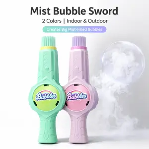 Mist Bubble Machine Sword Toy for Kids – Elastic Bouncy Bubble Fog Machine Toy, Lights & Sound Effects, Indoor & Outdoor Play, Parent-Child Fun, Summer Toys, Gift for Boys & Girls