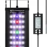 SEAOURA SR-666 Programmable Full Spectrum Aluminum LED Aquarium Light - 48W, 7 WRBG Monochrome Colors, IP68 Waterproof, 24/7 Auto On/Off, Thermometer, 20 Levels, 1.06in Installation Height, 1.97in Height, for 48-54in Planted Tanks, Aquascaping Accessory,,