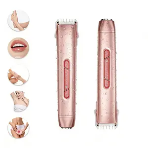 Electric Hair Removal Tool, 1 Box Rechargeable 2 in 1 Body & Facial Hair Removal Dual Head, Waterproof Hair Removal Machine for Armpits and Legs