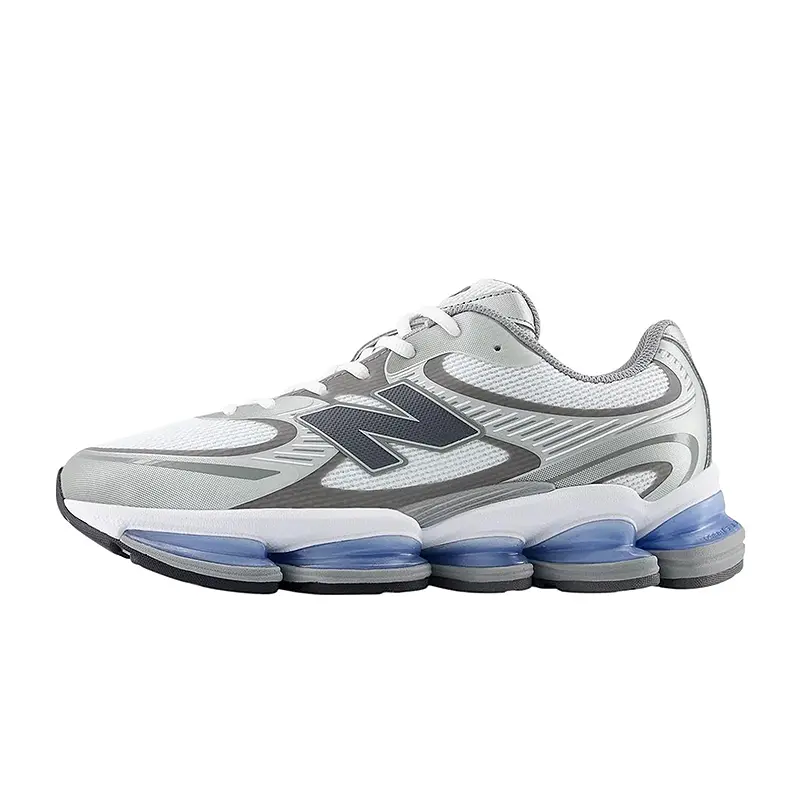 ABZORB 2000 Women's White Silver Metallic Sneaker - Retro, Casual, Running Footwear with Iconic Style, Lace-Up, Old School, Run Small, 90S Look, Us Sizing, Limited Stock, Runs Small