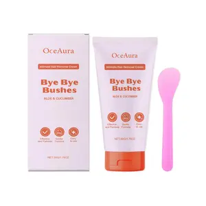 OceAura Gentle Body Hair Removal Cream Soothing Non-Irritating Formula for Delicate Skin Care Aloe & Cucumber 50g