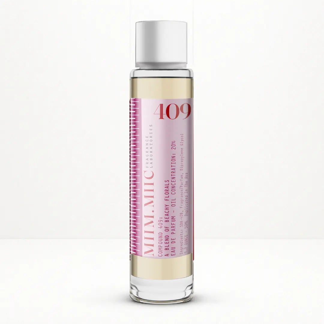 MIIM.MIIC No. 409 Beachy Florals Liquid Eau De Parfum - Women's Fragrance Perfumes, Mediterranean Santorini-Inspired Elegant Floral EDP with Citrus, Wood & Musk, Effortlessly Clean Coastal Sophistication Daily Wear Scent
