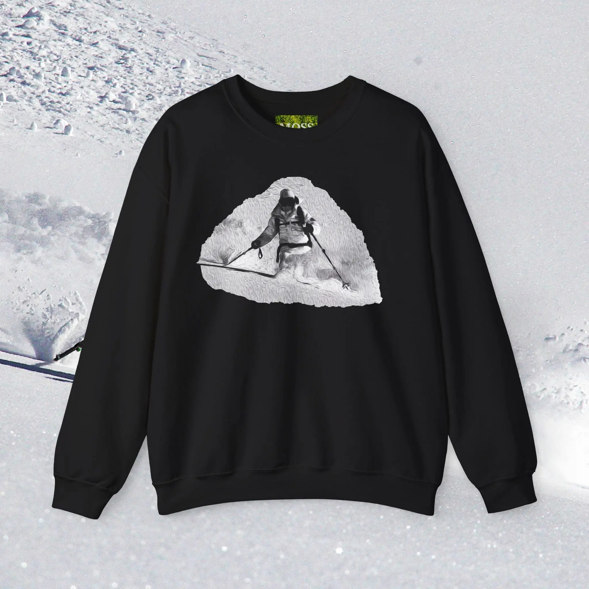 MOSS, Deep Powder: Unisex Heavy Blend™ Crewneck Sweatshirt