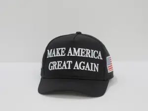 Make America Hat – America Great Embroidered Adjustable Black Baseball Cap