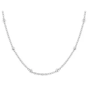 JTV Rhodium Over Sterling Silver 2.14mm Cable 18" Necklace