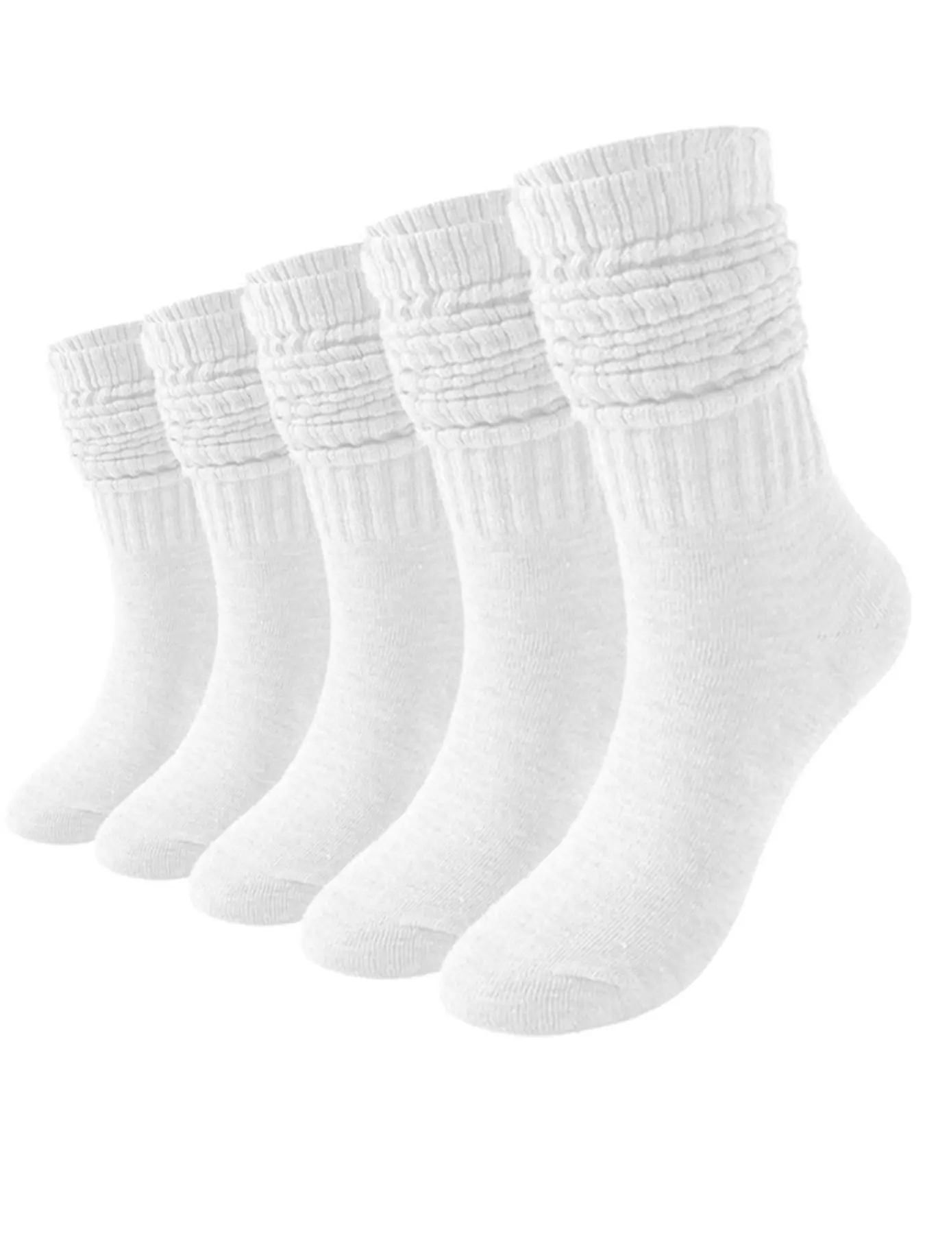 5 pairs of hot selling bubble socks for men and women in autumn and winter, stacked socks for warmth, trendy European and American long stockings