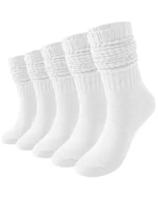 5 pairs of hot selling bubble socks for men and women in autumn and winter, stacked socks for warmth, trendy European and American long stockings
