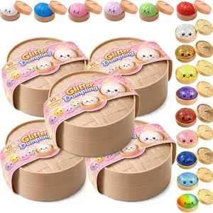 ZANOK Dumpling Squishy Mystery Box Viral, 2026 New Dumpling Squishy Mystery Box - Surprise Dumpling Squishy, Rare Dumplings Bun Stress Relief Fidget Set, Random Colors (5 Packs)