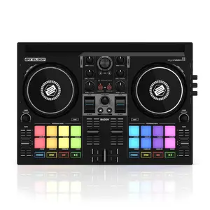 Reloop BUDDY Compact 2-Deck DJ performance controller for djay across all platforms (iOS/Mac/PC)