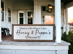 There's No Place Like Grandma & Grandpa's House, Grandparents Sign, Grandparents Gift, Grandma and Grandpa Sign, Gift For Grandma