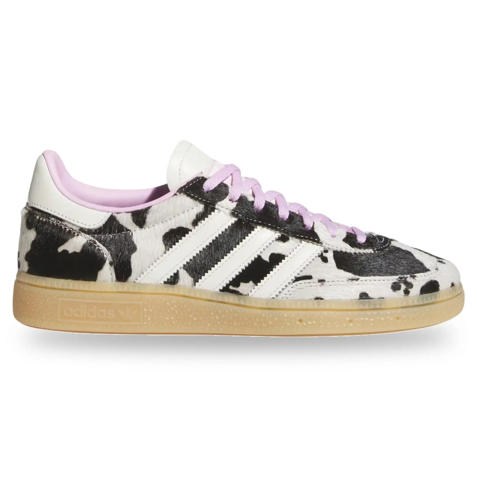 Adidas Handball Spezial Cow Print Bliss Lilac Women's Sneaker KJ0090 Authentic Original Calf Animal Print Black White Athletic Sports Trainer Comfortable Everyday Wear Fashion Unisex Shoe for Girls, Sneakers, Women's Sneakers