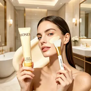 HONEY ZIH Gold Collagen Honey Wrinkle Smoothing Mask Tube: Nourishing K-Beauty Honey Facial Peel Off Mask, Anti-Aging Hydrating Collagen Face Mask For Dull Dry Aging Skin