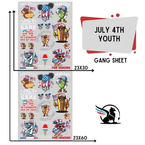July 4th Youth | Premade DTF Transfer Gang Sheet For Graphic Tees