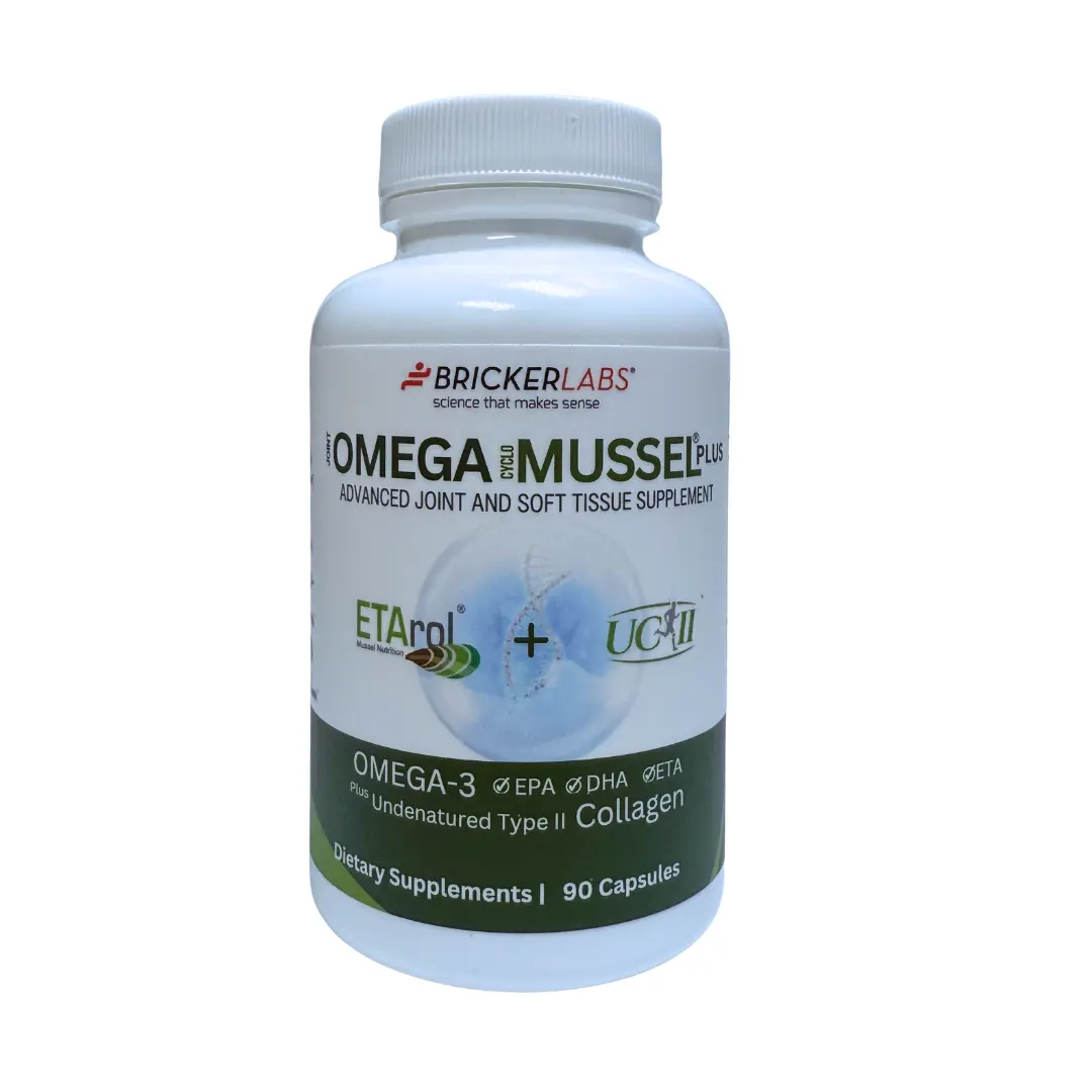 Omega Cyclo - Mussel Plus UC-II, Premium NZ Green Lipped Mussel Plus UC-II Undenatured Type II Collagen, The Ultimate Joint Supplement for Joint Health and Comfort, 90 Capsules