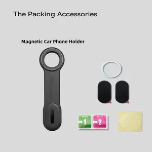 MagSafe Car Mount Detachable, Bendable Aluminum Arm Magnetic Phone Holder for Car【20 Strong Magnets】 Cell Phone Mount for Car Dash Fit Android phone and iPhone 15 14 13 Pro Max Mini Mag Safe Accessories Compact Smartphone Cellphone