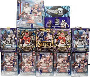 12 Box Mixer Break! NEW 2025 NFL Topps Chrome Blasters, 2025 NFL Select Blasters, 2023 NFL Select Blaster, 2025 Optics Blasters, 2025 Optics Retail Box & 2025 Topps Chrome Mega. Pick Your Teams! PYT!!
