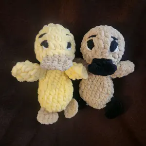 Handmade Crochet Duck Decor