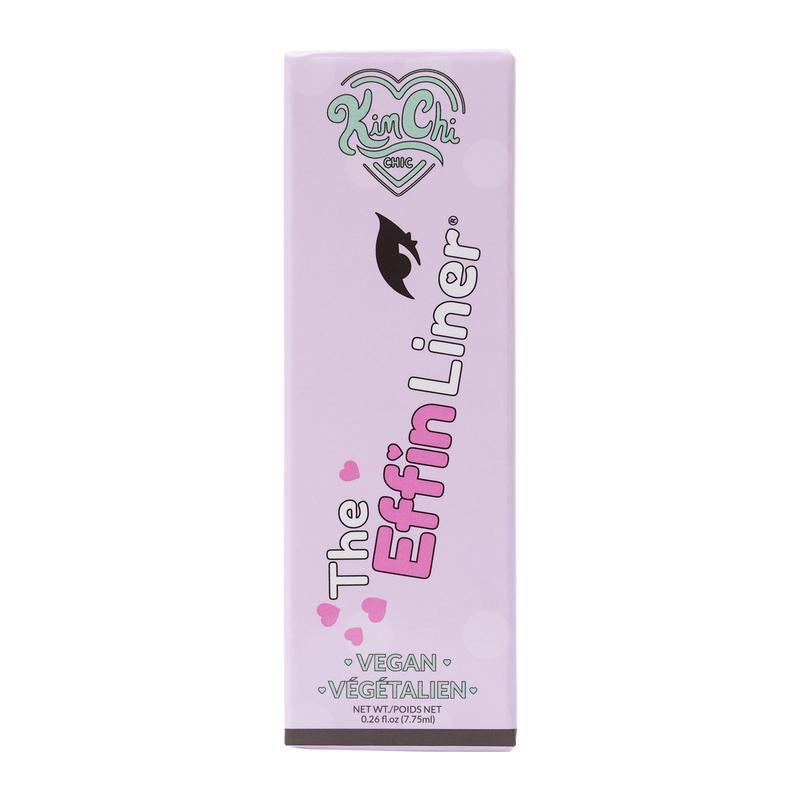 KimChi Chic Beauty Effin Eyeliner - Vegan Cosmetic Makeup, Long-lasting, and Smudge-resistant Brush Eyeliner