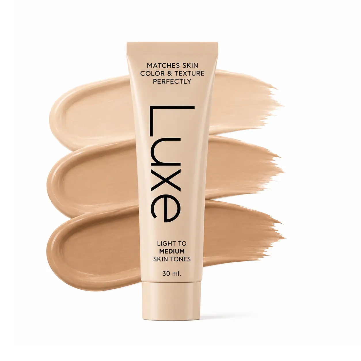 Luxe Color Changing Foundation (30ml) - Lightweight Hydrating Buildable Coverage Liquid Makeup, Tone-Adjusting for Light to Medium Complexions, Natural Finish Daily Face Cosmetic