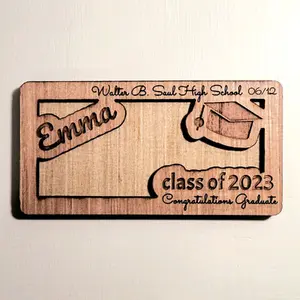 Personalized Money Holder Keepsake For Any Occasion. This money holder not only serves as a keepsake gift but a decoration as well. This solid wood personalized money holder can be made for any occasion and features your own personalization.