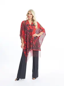 Versa Style Fantasia 7-Way Multi Wear Endless Way Scarf - Versatile Design for Everyday Wear, One Size: 0-18, Women's Fashion Line, Glamorous Texture, Hand Wash Only