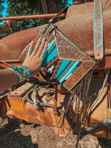 Haute Southern Hyde by Beth Marie “ The San Jose “ Wristlet / Shoulder Aztec Purse