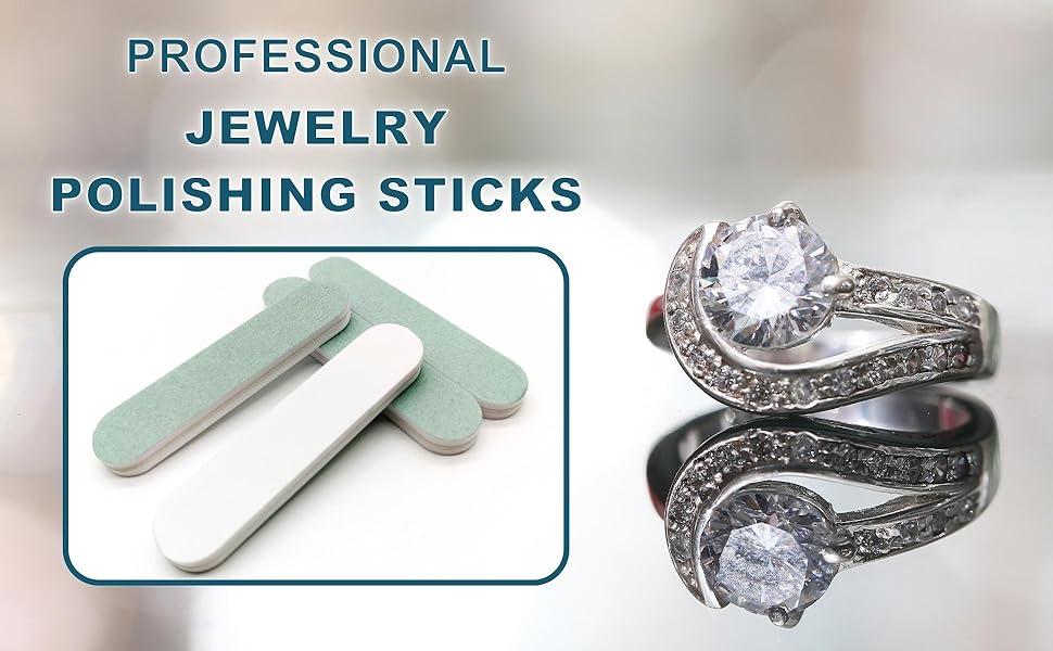20Pcs Jewelry Polishing Stick & Silver Cleaning Cloth Set for Gold Silver Jewelry