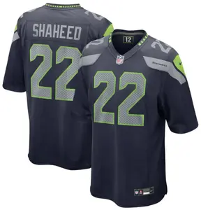 Rashid Shaheed Autographed Seahawks Nike Navy Jersey Beckett Certified