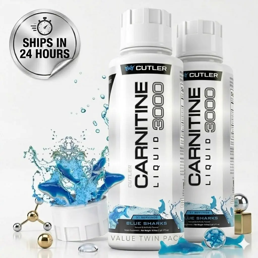 Cutler Nutrition Liquid Carnitine 3000 Value Twin Pack | Gym & Workout | Ships in 24 Hours