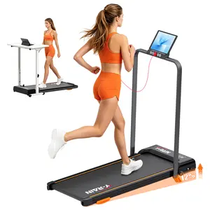 2-in-1 Under Desk Treadmill - Silent Servo Motor Walking Pad, Foldable Portable Running Machine for Home Office, Installation-Free Slim Treadmill for Small Spaces tiktokshopspringglowup