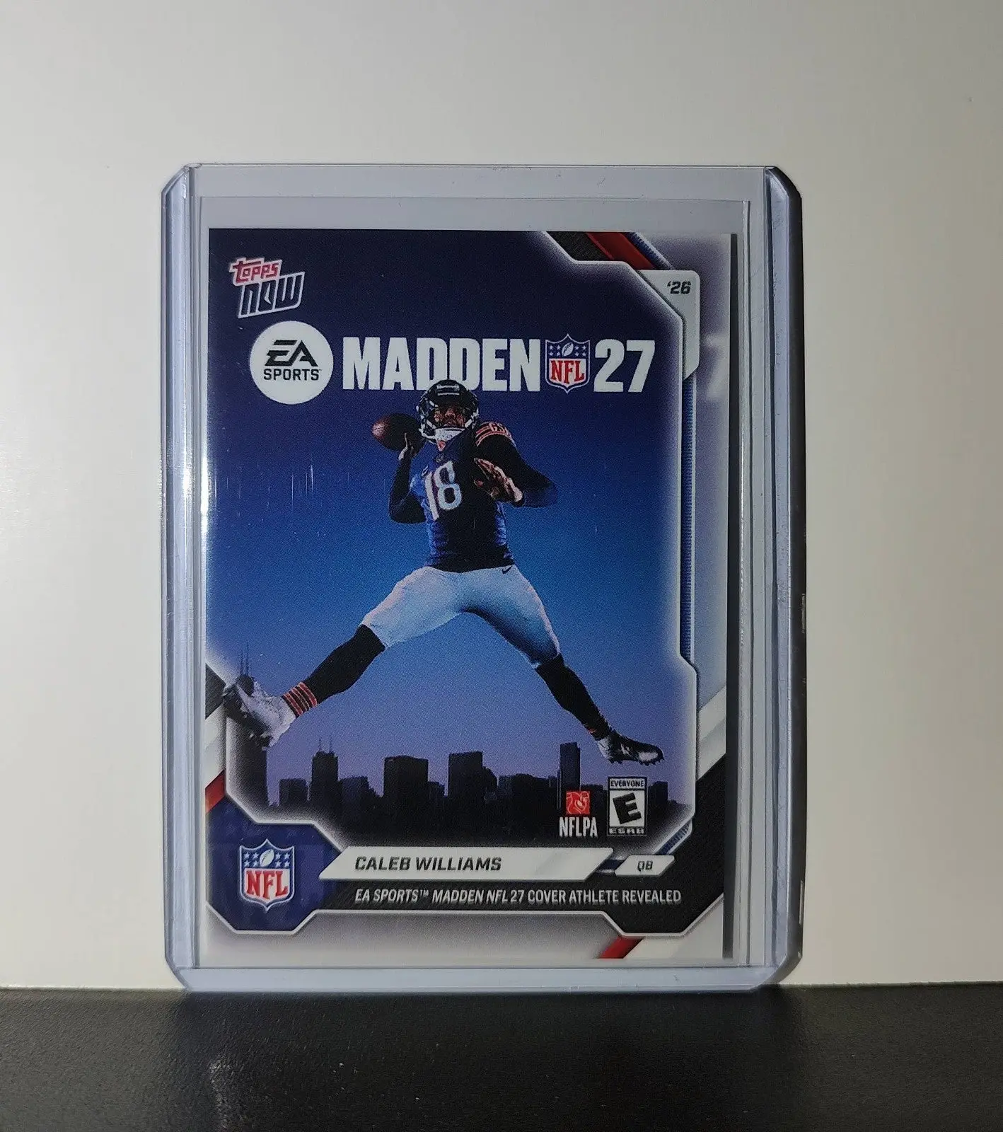 Caleb Williams 2026 Topps Now MADDEN 2027 NFL Cover Card Chicago Bears