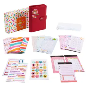 A6 Money Saving Binder Red