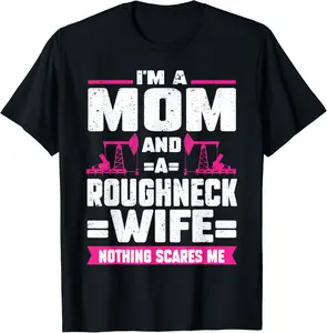 Oilfeild Oilfield Trash Girlfriend Mom Oilfield Wife T-Shirt - Kadondaxe Shop 62B0B546SY2L