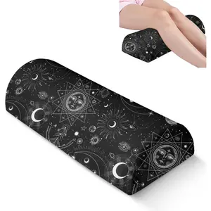 Pillow for  Sleeping - Half Moon Bolster Pillow for ,Under  While Sleeping Support,  &   (21.5x9x5 Inches),Machine Washable Cover