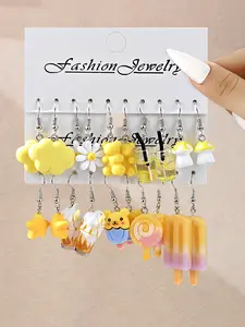 20pcs Fun Series Dangle Earrings Set Birthday Gift, Cute Jewelry Accessories for Women & Girls, Perfect Party Favors & Daily Wear Essentials