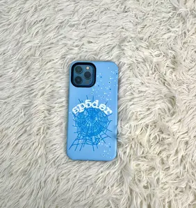 Sp5der Blue Hypebeast Phone Case, Tough Phone Cases, Collection Case for iPhone 15 14 13 12 11 Pro Max, Mini, Plus, iPhone Xs, XR, Xs Max, 8, 7 Plus, Gift For Her