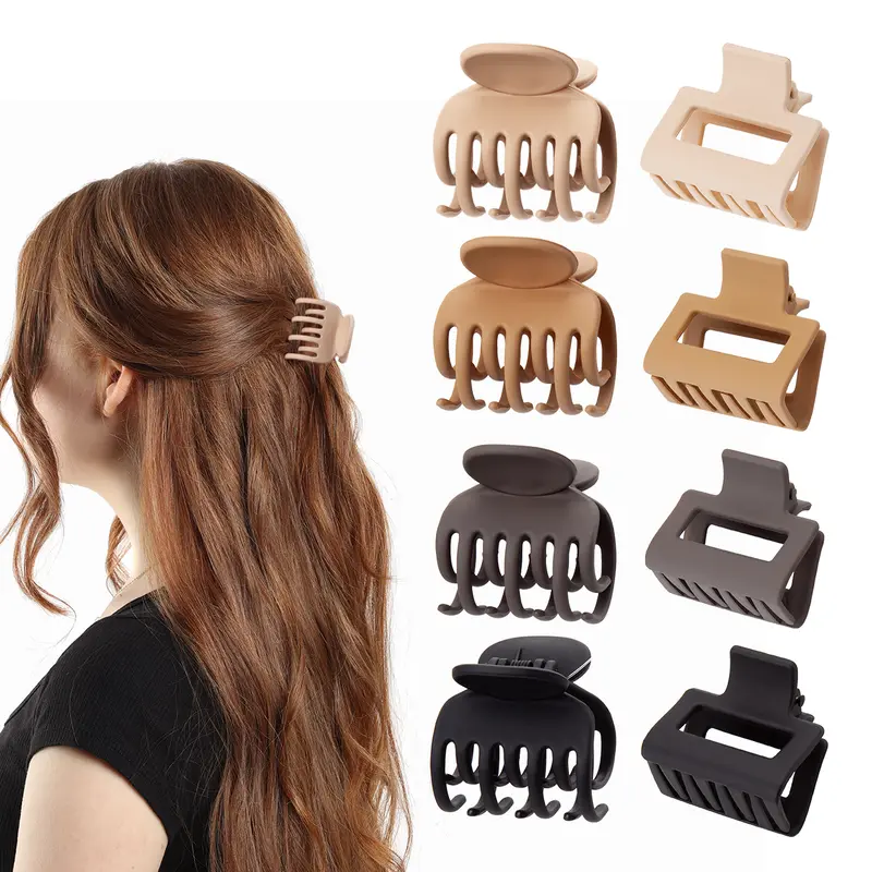 4 Pack Cute Bow Hair Claws Clip for Women Elegant Nonslip  display picture 3