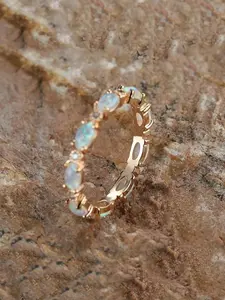 Moonstone Decorated Ring, Statement Rings, Fashion Accessories for Women & Girls, Trendy All-match & Exquisite Jewelry for Birthday Gift