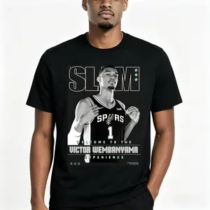 【Viral TikTok Shirt】【Graphic Tee】Basketball Inspired Slam Graphic T-Shirt “Welcome To The Experience” Streetwear Tee Unisex Cotton Casual Short Sleeve Crewneck Shirt For Basketball Fans & Sports Lovers & Trend Seekers Camiseta Verano tiktokshopspringglowu