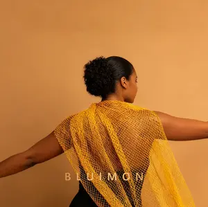 African Net Sponge Exfoliating Body Scrubber African Net Sponge with Knots African Exfoliating Net Bath Sponge with Travel Bag